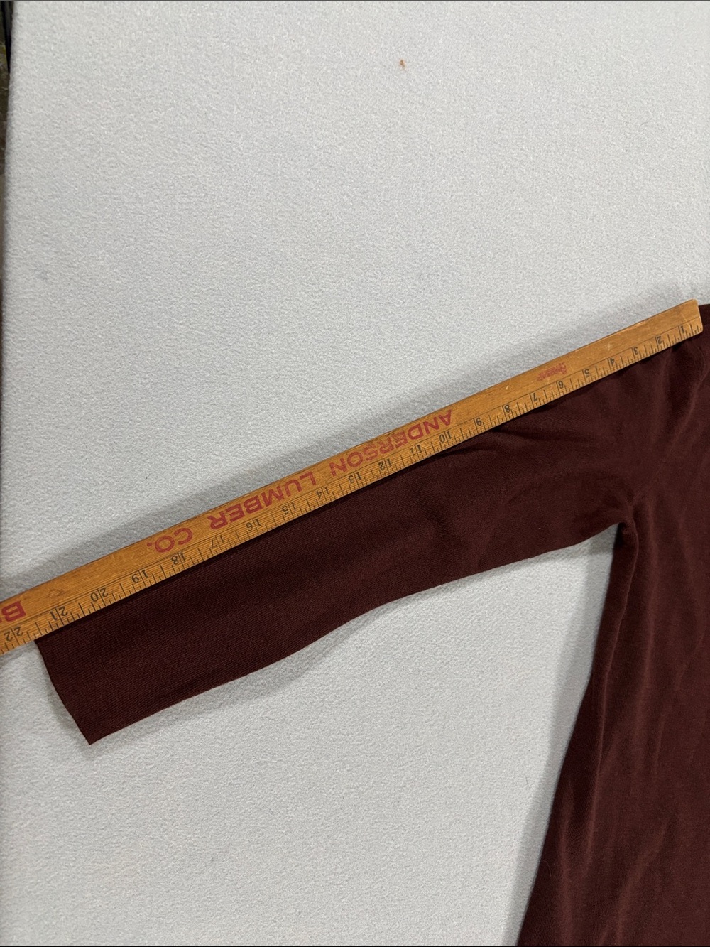 Eileen Fisher Ultrafine Merino wool Open-Front Cardigan Sweater burgundy brown - Picture 6 of 10